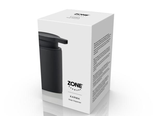 Bitz Zone Denmark Karma Soap Dispenser Dia. 7.6 X 16 Cm 0.25 Liter Black
