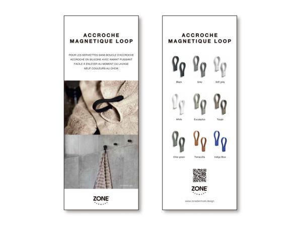 bitz Zone Denmark Loop magnet Product Sign Retail FR 8 5 x 22 cm