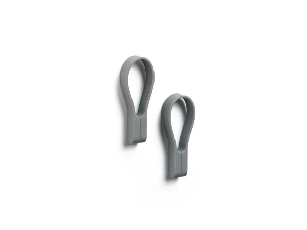 bitz Zone Denmark Loop magnet Towel strap 9 cm 2 pcs Grey
