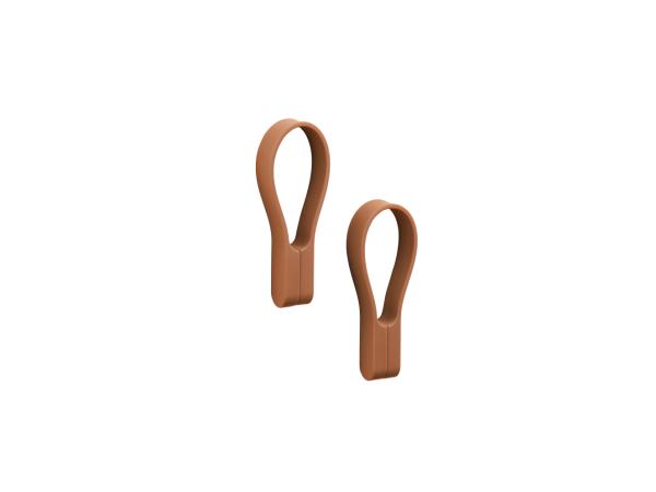 bitz Zone Denmark Loop magnet Towel strap 9 cm 2 pcs Terracotta