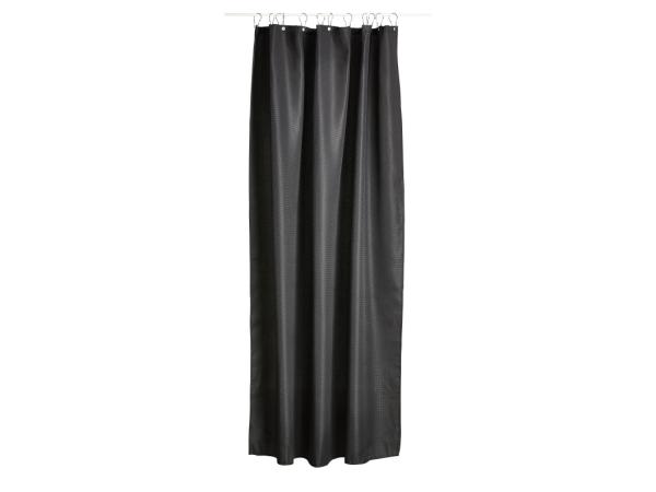 bitz Zone Denmark Lux Shower Curtain 200 x 180 cm Black