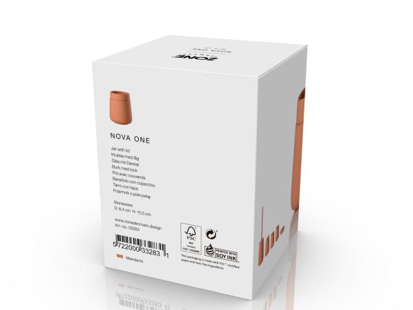 Bitz Zone Denmark Nova One Jar With Lid Dia 8 4 X 10 5 Cm 290 Ml Mandarine