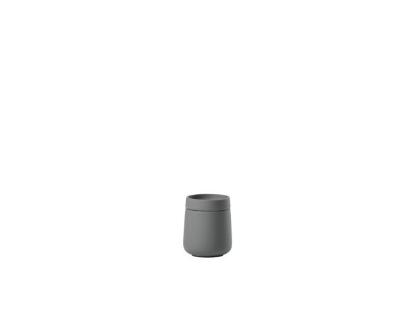 bitz Zone Denmark Nova One Jar with lid Dia 8 4 x 10 cm 290 ml Grey