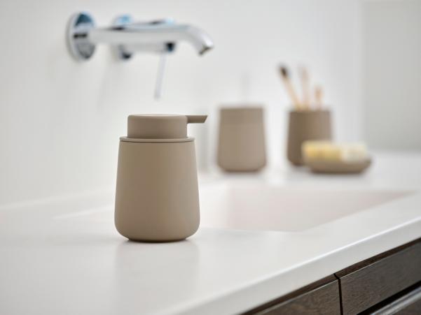 Bitz Zone Denmark Nova One Jar With Lid Dia 8 4 X 10 Cm 290 Ml Taupe