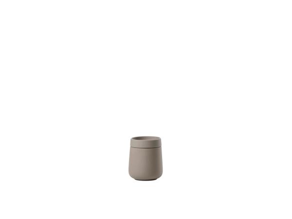 bitz Zone Denmark Nova One Jar with lid Dia 8 4 x 10 cm 290 ml Taupe