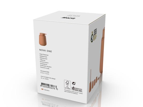 Bitz Zone Denmark Nova One Soap Dispenser Dia 8 X 11.5 Cm 0.25 Liter Mandarine