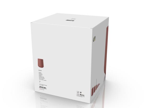 Bitz Zone Denmark Nova Pedal Bin Dia 23 X 29 Cm 5 Liter Peach Red