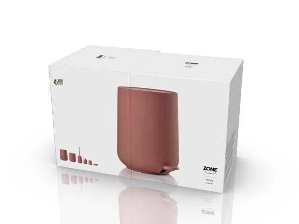 Bitz Zone Denmark Nova Pedal Bin Dia 23 X 29 Cm 5 Liter Peach Red