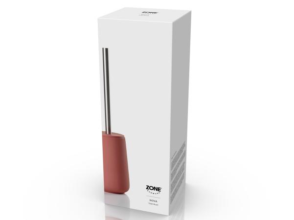 Bitz Zone Denmark Nova Toilet Brush Dia 10 3 X 37 Cm Peach Red