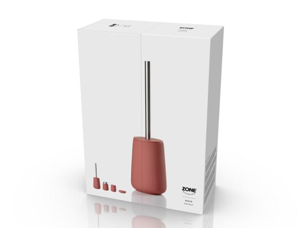 Bitz Zone Denmark Nova Toilet Brush Dia 10 3 X 37 Cm Peach Red