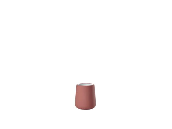 bitz Zone Denmark Nova Toothbrush Mug Dia 8 x 10 cm Peach Red