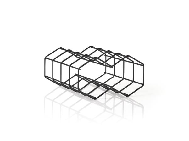 Bitz Zone Denmark Rocks Wine Rack Wire 22.8 X 19.5 X 11.4 Cm Black