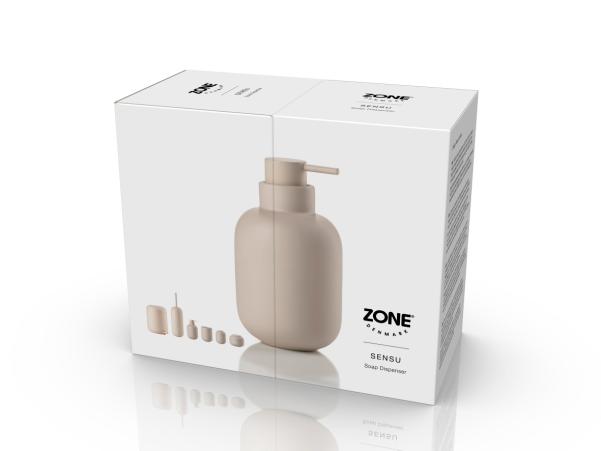 Bitz Zone Denmark Sensu Soap Dispenser Dia 7 5 X 13 Cm 0 3 Liter Sand