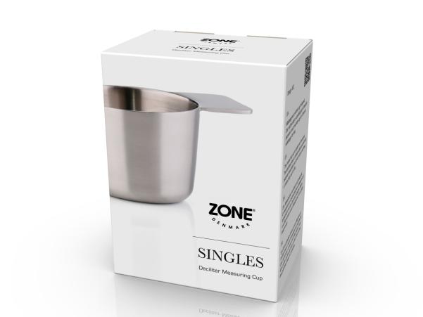 Bitz Zone Denmark Singles Deciliter Measuring Cup Dia 6 4 X 4 25 Cm 1 Dl Steel