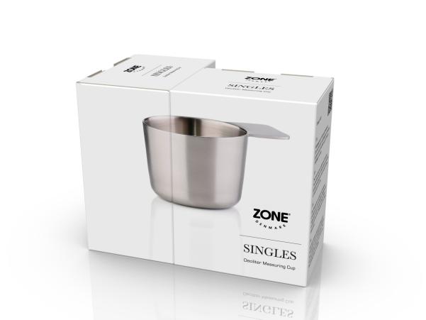 Bitz Zone Denmark Singles Deciliter Measuring Cup Dia 6 4 X 4 25 Cm 1 Dl Steel