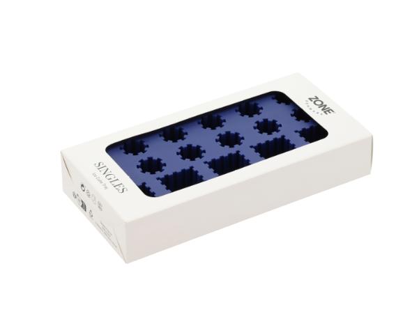 Bitz Zone Denmark Singles Ice Cube Tray 22 X 11.2 X 3.9 Cm Indigo Blue