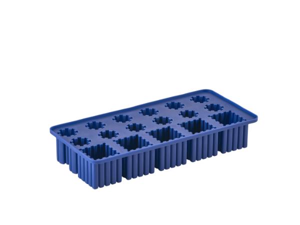 bitz Zone Denmark Singles Ice cube tray 22 x 11.2 x 3.9 cm Indigo Blue