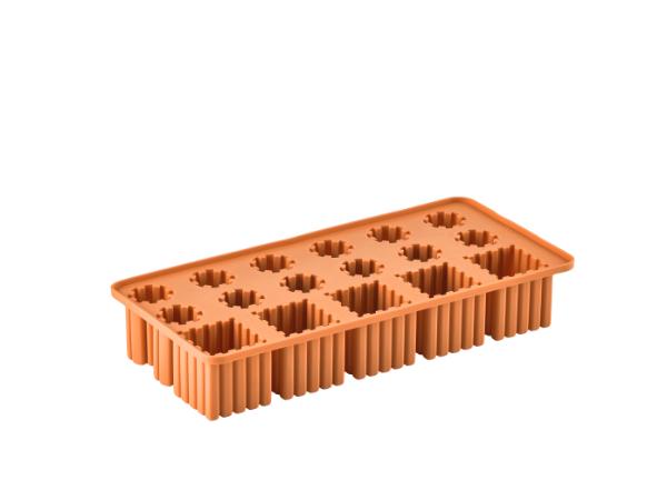 bitz Zone Denmark Singles Ice cube tray 22 x 11.2 x 3.9 cm Apricot