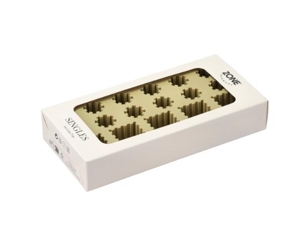 Bitz Zone Denmark Singles Ice Cube Tray 22 X 11.2 X 3.9 Cm Leek Green
