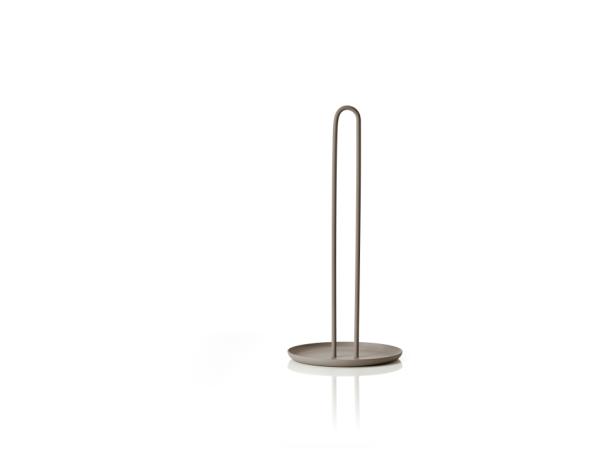 Bitz Zone Denmark Singles Kitchen Roll Holder Dia 14.5 X 32 Cm Taupe