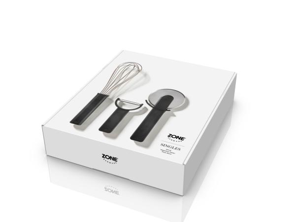 Bitz Zone Denmark Singles Kitchen Utensil Set 3 Pcs Black