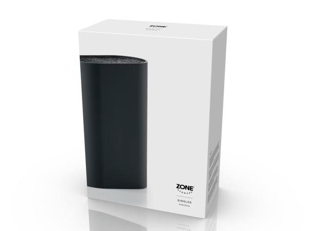 Bitz Zone Denmark Singles Knife Block 17 X 9 X 24 Cm Black