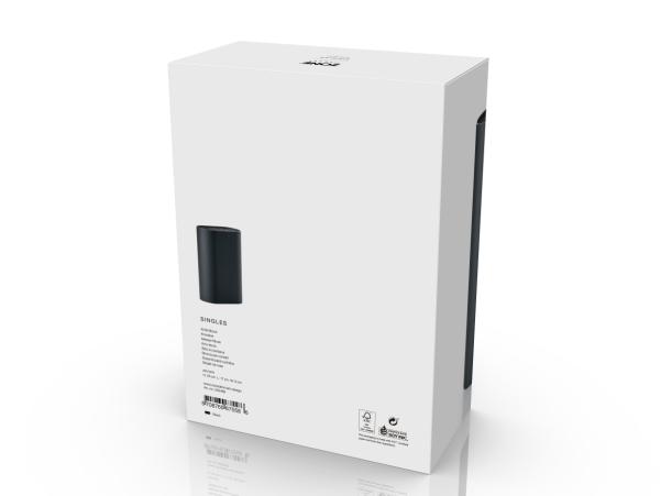 Bitz Zone Denmark Singles Knife Block 17 X 9 X 24 Cm Black