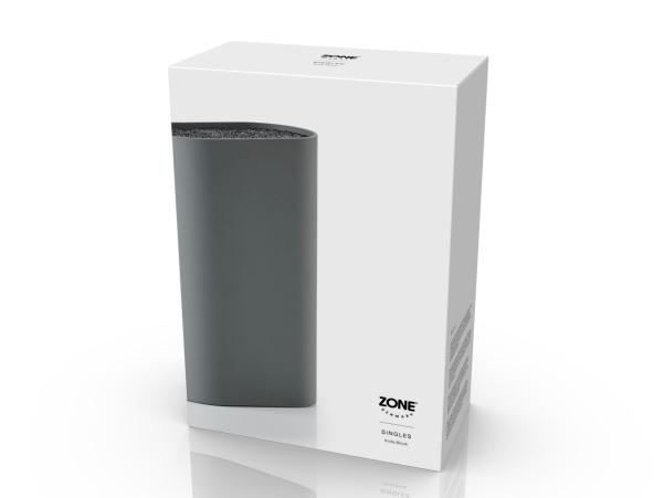 Bitz Zone Denmark Singles Knife Block 17 X 9 X 24 Cm Cool Grey