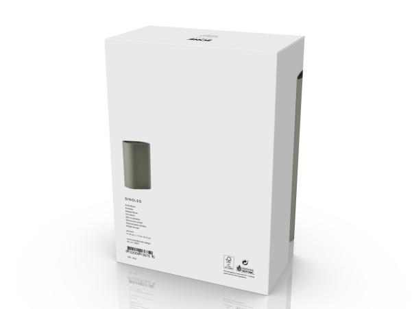 Bitz Zone Denmark Singles Knife Block 17 X 9 X 24 Cm Mud