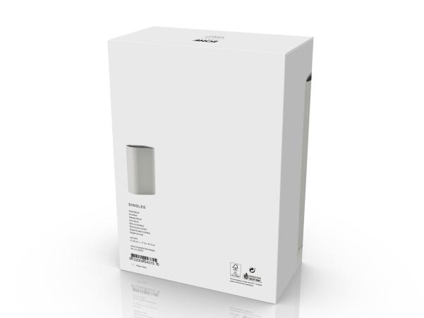 Bitz Zone Denmark Singles Knife Block 17 X 9 X 24 Cm Warm Grey