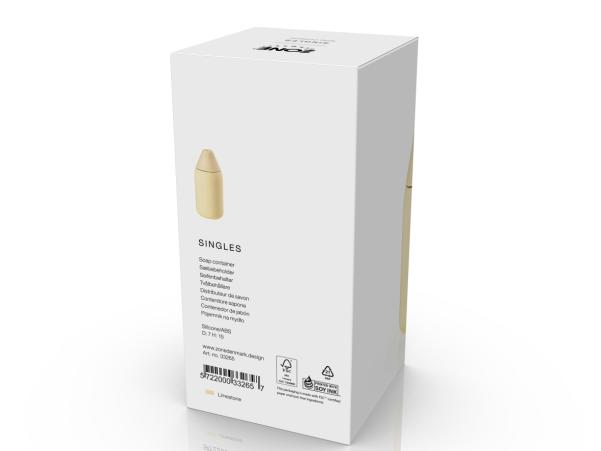 Bitz Zone Denmark Singles Soap Container Dia 7 X 15 Cm 0.3 Liter Limestone