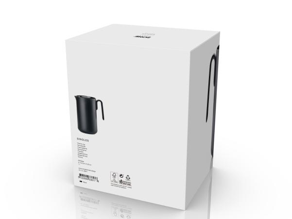 Bitz Zone Denmark Singles Thermo Jug Dia 13.2 X 22 Cm 1 Liter Black