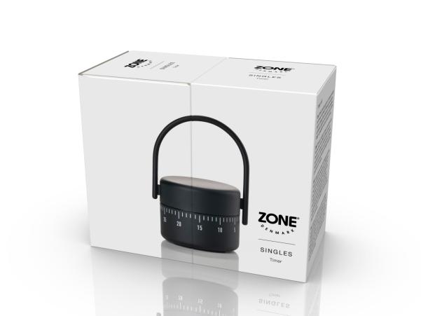 Bitz Zone Denmark Singles Timer Dia. 5.4 X 8.9 Cm Black
