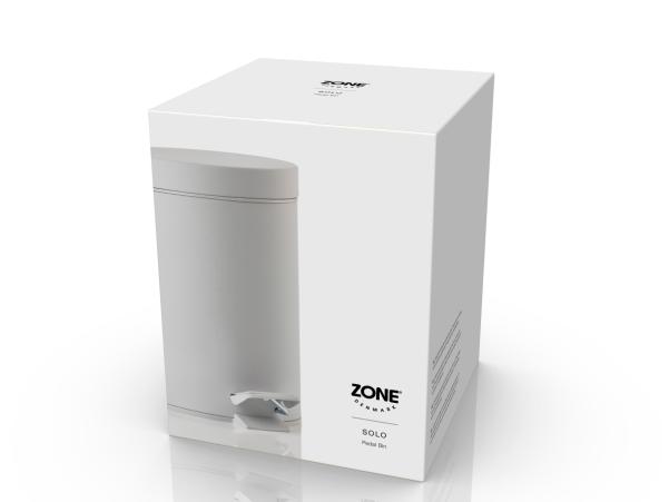 Bitz Zone Denmark Solo Pedal Bin Dia 17 X 25 Cm 3 Liter Soft Grey