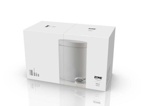 Bitz Zone Denmark Solo Pedal Bin Dia 17 X 25 Cm 3 Liter Soft Grey