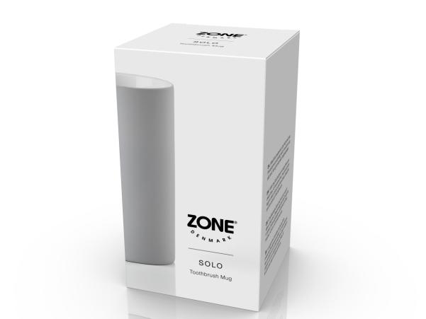 Bitz Zone Denmark Solo Toothbrush Mug Dia 6 X 12 2 Cm Soft Grey