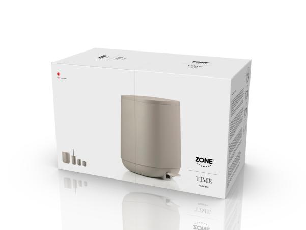 Bitz Zone Denmark Time Pedal Bin 20.8 X 27.5 Cm 3 Liter Concrete