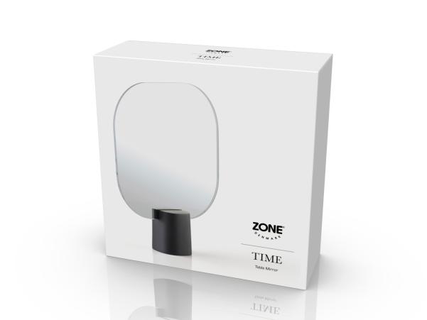 Bitz Zone Denmark Time Table Mirror 20 X 6 X 26.5 Cm Black