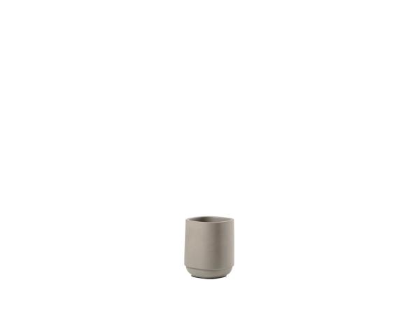 bitz Zone Denmark Time Toothbrush Mug 8 x 8 x 9.8 cm Concrete