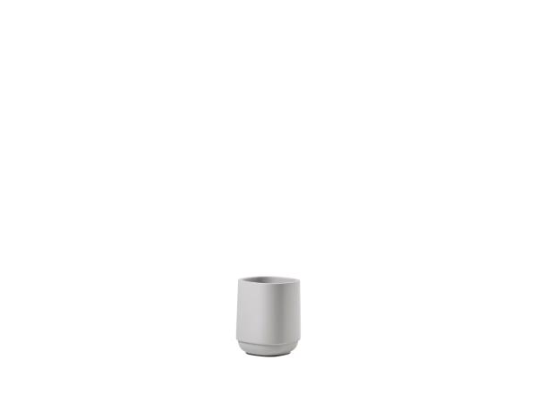bitz Zone Denmark Time Toothbrush Mug 8 x 8 x 9.8 cm Soft Grey