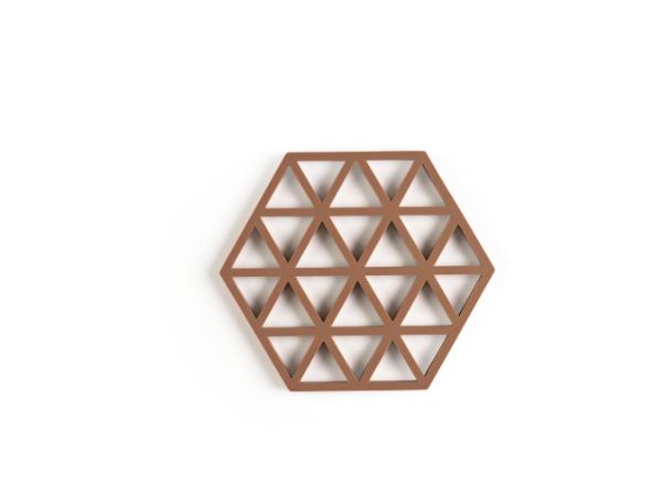 Bitz Zone Denmark Triangles Trivet 16 X 14 X 0.9 Cm Almond