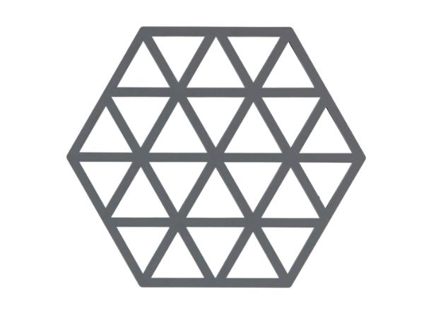 bitz Zone Denmark Triangles Trivet 16 x 14 x 0.9 cm Cool Grey