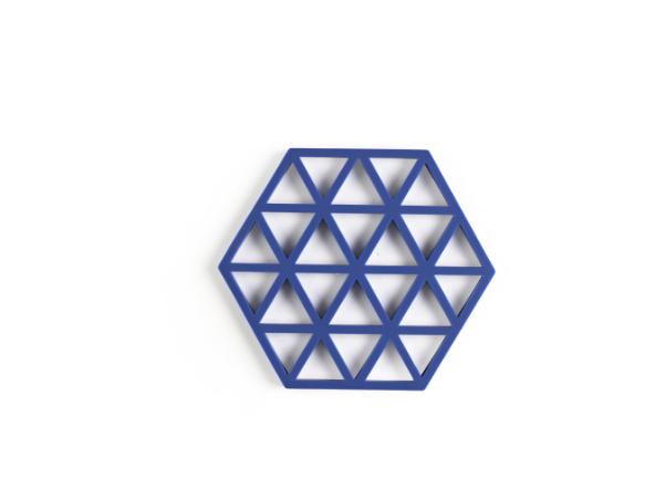 Bitz Zone Denmark Triangles Trivet 16 X 14 X 0.9 Cm Indigo