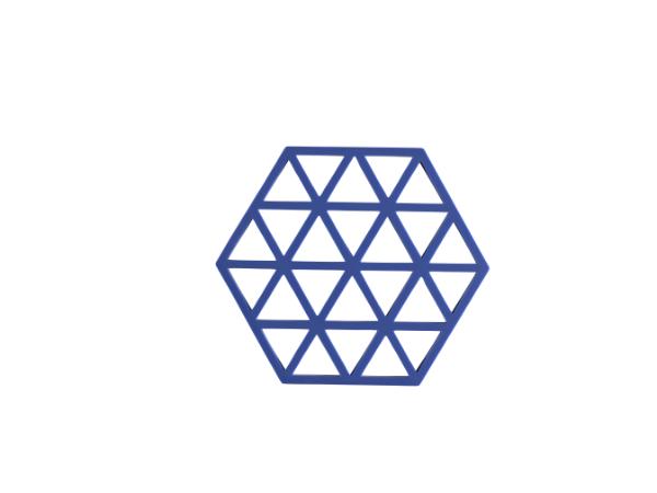 bitz Zone Denmark Triangles Trivet 16 x 14 x 0.9 cm Indigo