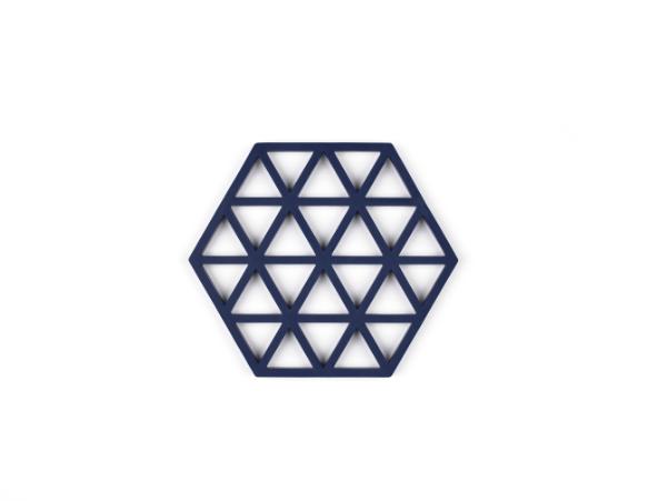 Bitz Zone Denmark Triangles Trivet 16 X 14 X 0 9 Cm Midnight
