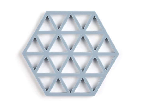 bitz Zone Denmark Triangles Trivet 16 x 14 x 0.9 cm Sky