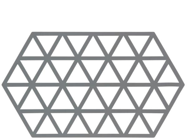 bitz Zone Denmark Triangles Trivet 24 x 14 x 0.9 cm Cool Grey