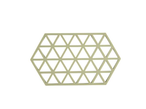 bitz Zone Denmark Triangles Trivet 24 x 14 x 0.9 cm Matcha Green