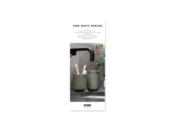 Bitz Zone Denmark Ume Bath Product Sign Retail EN 8 5 X 22 Cm