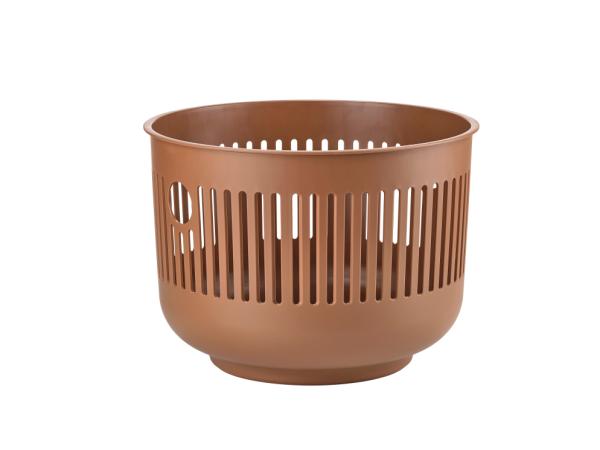 bitz Zone Denmark Ume Laundry Basket Dia 40 x 29 2 cm Terracotta
